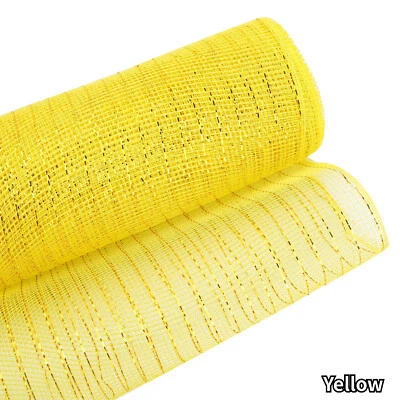 Cinta de malla metálica de Navidad de 10 yardas decoración hágalo usted mismo corona árbol de Navidad envoltura de regalo elegante Foto 1 de 4