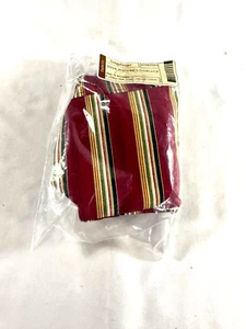 2006 Longaberger Nature's Garland Holiday Stripe Fabric Liner 23363166 - Picture 1 of 3