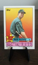 1989 Topps Super Stars Sticker Back Mini Mark McGwire Darryl Strawberry