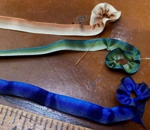 Vintage Volantes 3/8" Flor Años 50 Ribete Cinta 1yd Hecho en Francia - Imagen 1 de 9