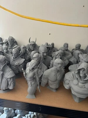 3D PRINTED MYSTERY RANDOM BUST STATUE £25-£50 VALUE MARVEL DC COMICS STAR WARS