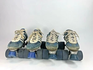 70er Jahre Vintage NBA Turnschuhe - Low Top ROLLSCHUHE LKW Räder Quad Kinder Größe Set - Bild 1 von 11