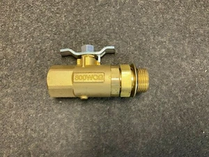 Parker Messing Kugelhahn 600 psi MxF-12 O-Ring Boss Teil # V510P-12-04  - Bild 1 von 2