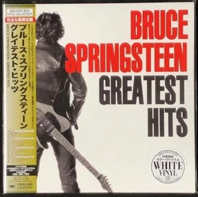 Bruce Springsteen Greatest Hits Japanese 12" LP WHITE Vinyl Record W/OBI 2023 - Image 1 of 2