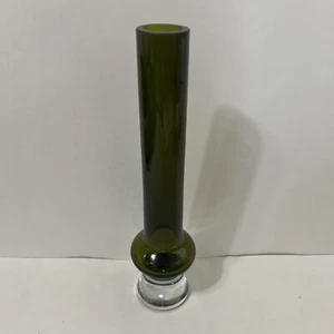 Vintage Large Waterford Crystal Samba Green Bud Vase 12" - Picture 1 of 5