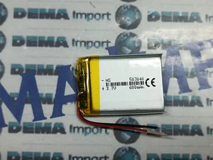 Batterie a litio basso drenaggio 600mAh 3.7 v cuffie gps led dispositivi elettr - Foto 1 di 3