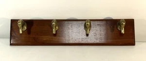 Duck Head Shaped Brass Wall Coat Rack - Picture 1 of 18