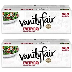 Vanity Fair Everyday Napkins, 660 ct, White Paper Napkins - 2 pack - Picture 1 of 6