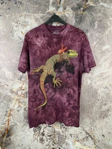 The Mountain lila T-Shirt Med 3D Peace Out Gecko Größe L - Bild 1 von 9