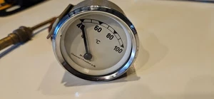 Kühlwasserthermometer 52 mm elfenbein   Fernthermometer Thermometer - Picture 1 of 3