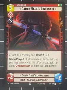Star Wars Unlimited - Darth Maul's Lightsaber Foil 642 - Picture 1 of 1