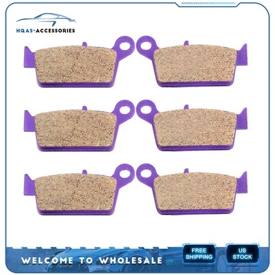Fits 2002-2005 GAS GAS SM125 SM250 Honda XR650R 3 Pair Brake Pads Replacement Foto 1 de 4