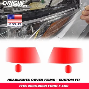 Kit de película de sujetador cubiertas transparentes de protección de faros precortados PPF para 2006-2008 F-150 - Imagen 1 de 6