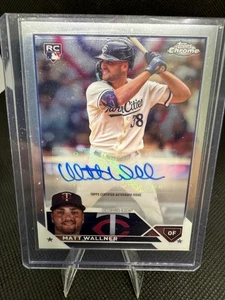 2023 Topps Chrome Update Series - Autographs Matt Wallner #AC-MW (AU, RC) - Picture 1 of 2