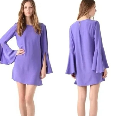 Vestido Elizabeth & James Mujer 100% Seda Orquídea Mabel Mangas Campana Pequeño Femenino Foto 1 de 4