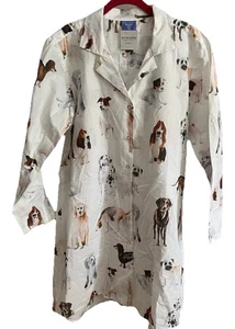 Pine Cone Hill Woof Nachthemd Kleid Pyjama Hunde Nachthemd L Neu mit Etikett - Bild 1 von 11