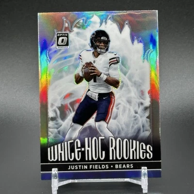 2021 Panini Donruss Optic Justin Fields #WHR-2 Silver White Hot Rookies RC - Image 1 of 2