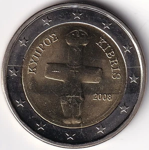 2 Euro Münze Zypern - 2008 - "Idol von Pomos" - Picture 1 of 2