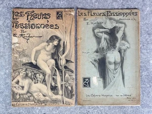 Hefte 1 + 3. Les Fleurs Passionnées Edmond Rocher. Les Cahiers Humains 1902 - Bild 1 von 14