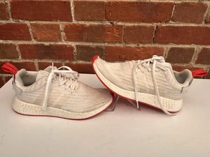 Adidas Nmd R2 Pk BA7253 Laufschuhe weiß rote Sohle Größe UK 10 gebraucht - Bild 1 von 20