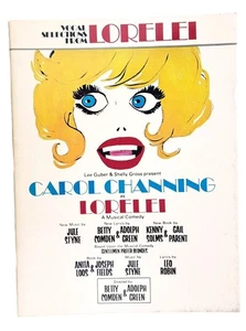 Vintage Gesangsauswahl aus Lorelei Musical Liederbuch Musik 1974 Carol Channing - Bild 1 von 6