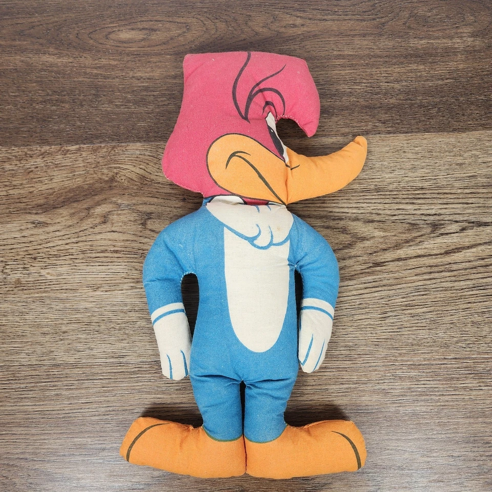 Vintage 1960s Woody Woodpecker Plush Doll 13” Walter Lantz RARE Collectible - Image 1 of 4