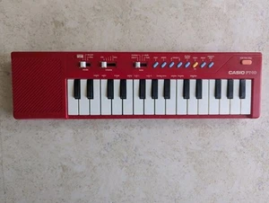 Casio PT-10 Red Keyboard Tested And Working *No AC Adapter - Picture 1 of 9