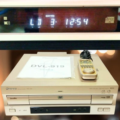 Pioneer DVL-919 DVD LaserDisc LD Lecteur CD Combo 96kHz DAC DTS Télécommande ... - Photo 1/4