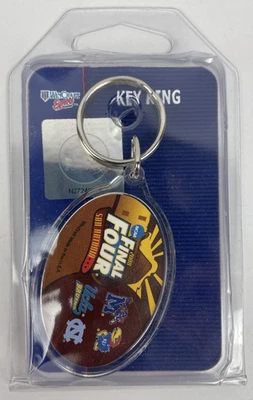 NCAA 2008 Final Four Premium Acrylic Key Ring Wincraft NC KU UCLA Michigan - Image 1 of 4