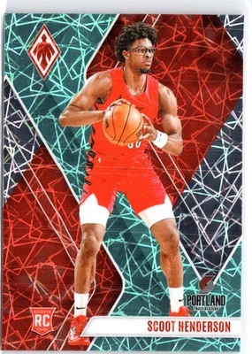 2023-24 Panini Phoenix #298 Scoot Henderson Phoenix Teal Lazer - Image 1 of 2