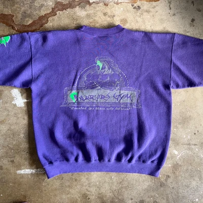 SUDADERA DE GIMNASIO VINTAGE DE LOS 90 THE ULTIMATE WARRIOR WWF WRESTLING WARRIORS TALLA XL 80s Foto 1 de 4