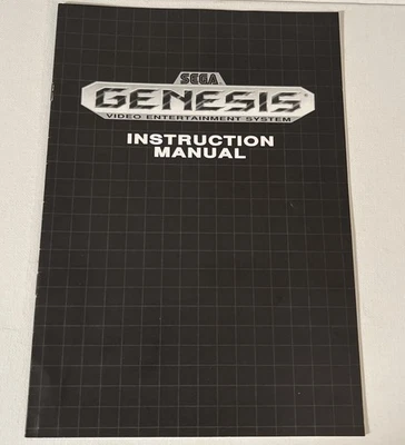 Sega Genesis Console Instruction Manual Only System Booklet 1989 Used - Image 1 of 4