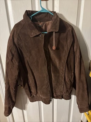 Vintage  Levi Strauss Suede Trucker Jacket Rare Metal Tag Size 42 Korea - Image 1 of 4