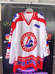 Vintage Lokomotiv Yaroslavl #35 Namot Russia Hockey Jersey - Picture 1 of 5