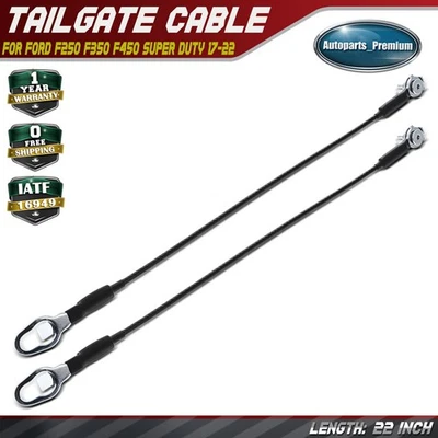 2x LH & RH Tailgate Support Cable for Ford F250 F350 F450 F550 Super Duty 17-22 - Image 1 of 4