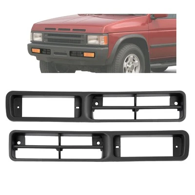 Fog Light Trim Set For Nissan Pickup 1995-97 Pathfinder 1993-95 Left & Right 2Pc - Image 1 of 4
