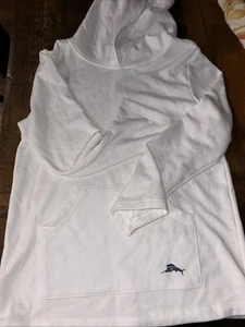 TOMMY BAHAMA Big Boys Large L White Sea Glass UPF 50 Hoodie NWT - Picture 1 of 4