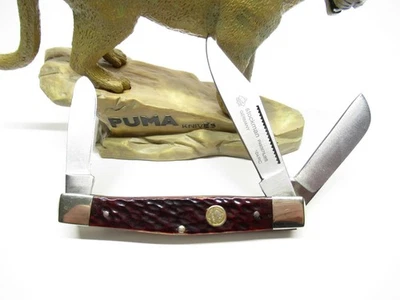 PUMA ALEMANIA 0675 HUESO ROJO GRANDE STOCKMAN 2004 COMO NUEVO Foto 1 de 4