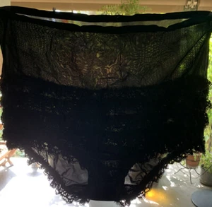 Vintage Ruffles Originals Sheer Nylon Lace Sissy Panties Black Square Dance - Picture 1 of 8