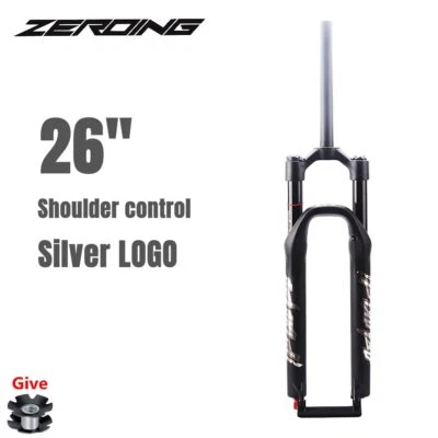 MTB Bicycle Alloy Air Fork 26/27.5/ 29er Inch Air Supension Rebound Adjustment - Image 1 of 4