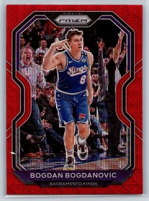2020-21 Panini Prizm Bogdan Bogdanovich Ruby Wave Prizm Kings #27 - Image 1 of 2