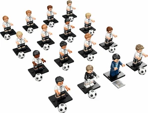 Complete Set of (16) Lego Deutscher Footballers Soccer DFB Minifigures 71014 New - Picture 1 of 19