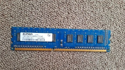 1 GB DDR3-RAM 240-pin 1Rx8  PC3-8500U non-ECC   'Elpida EBJ10UE8BDF0-AE-F' - Image 1 of 4