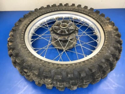 02 raios de cubo de aro de roda traseira fabricante de equipamento original Kawasaki KLR250 KLR 250 17" - Imagem 1 de 4