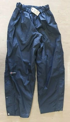 Pantalones negros genuinos Berghaus mal tiempo talla grande Reino Unido #5 Foto 1 de 4
