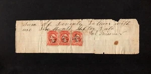 Canada part of Promissory note with 3 bill stamps van dam # FB20 - Picture 1 of 2