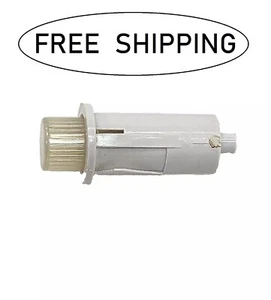 (1x) 12-14VAC/DC  80mA -1/2" White Incandescent Panel Mount Indicator - 6" Leads - Picture 1 of 2