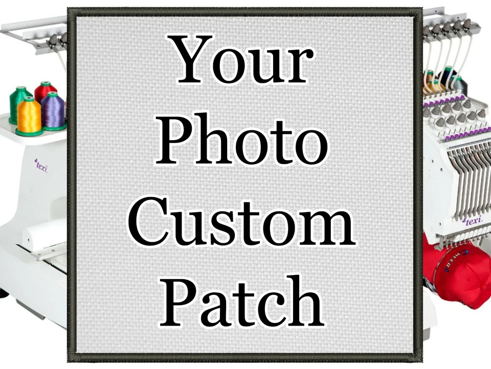 SEW ON Square 2″ - 11.5″ Patch, Custom Patch, Photo Patch, Personalized Patch - Image 1 of 4