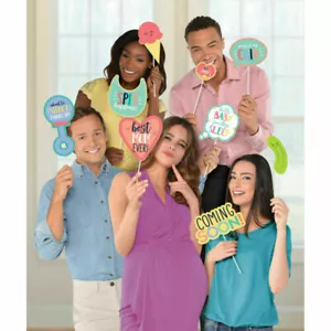Baby Shower Photo Booth Props Party Game Activity Decorations Supplies - Picture 1 of 1