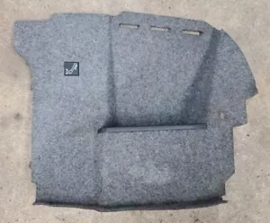 1990 BMW 535i Right Rear Trunk Trim Gray Carpet Panel Jack Cover - Picture 1 of 12